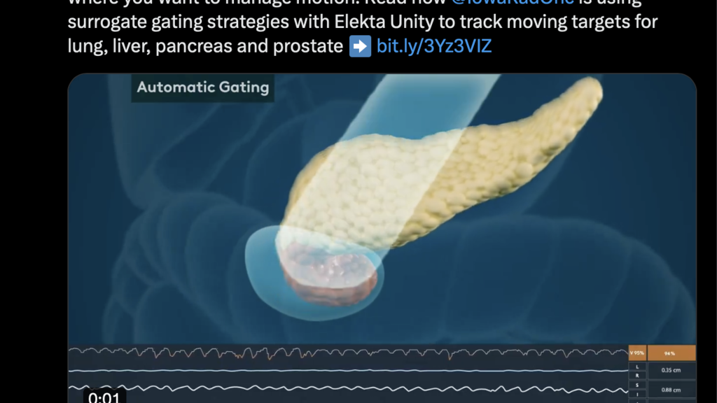 Screenshot of Twitter post for AAPM abstract