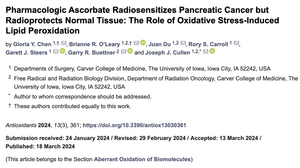 Screenshot of Cullen Pancreatic cancer article