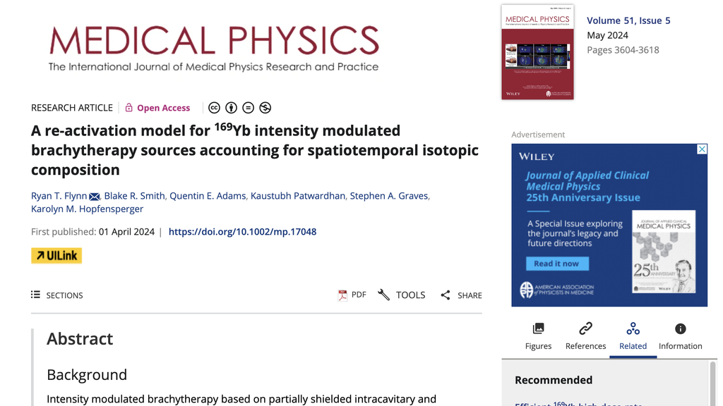 Screenshot of RSBT article about a rechargeable source